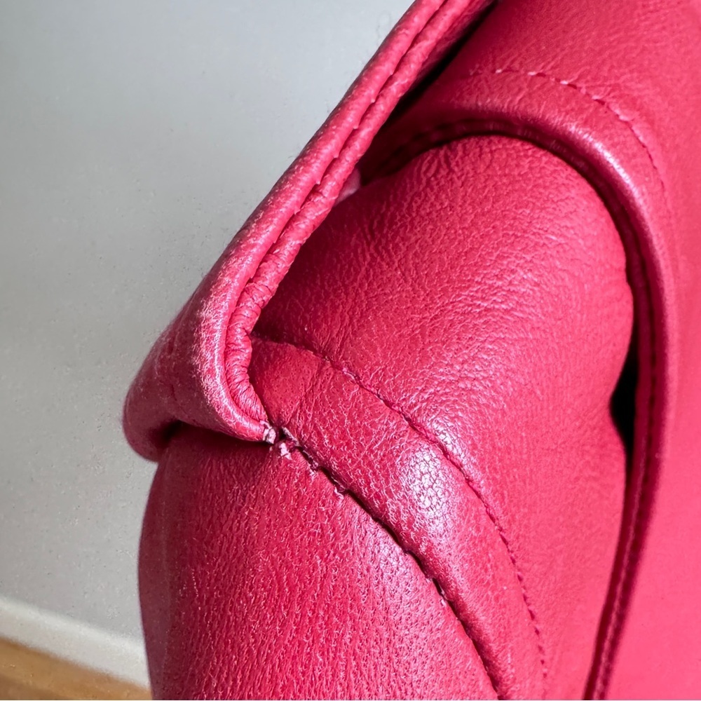 Walter Baker Liz Cropped Moto Jacket in Ruby Red Sz S Orig. $698 - Picture 16 of 17